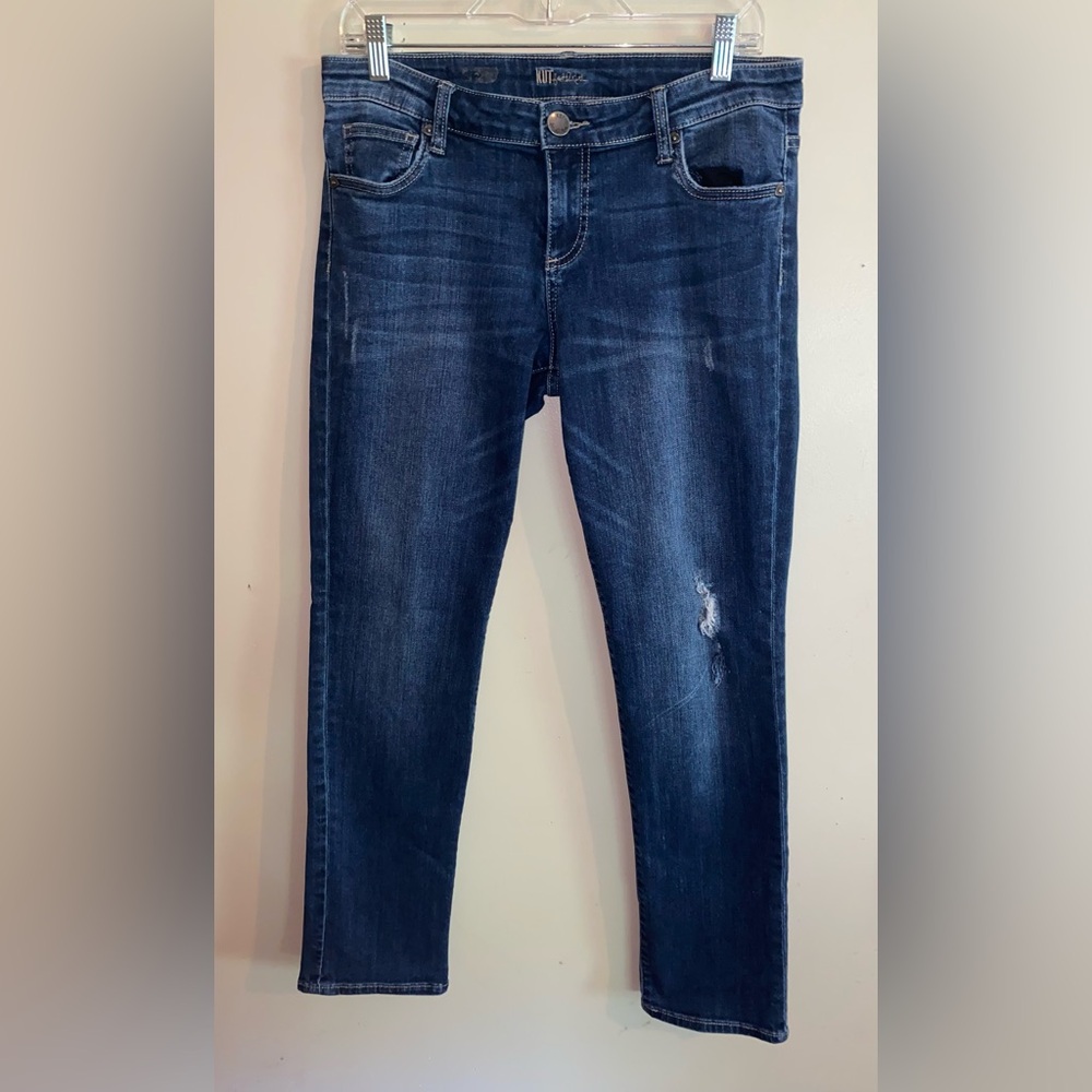 Kut From The Kloth Dark Wash Straight Leg Jeans Size 8